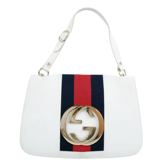 Gucci Shoulder Bag Big Logo White