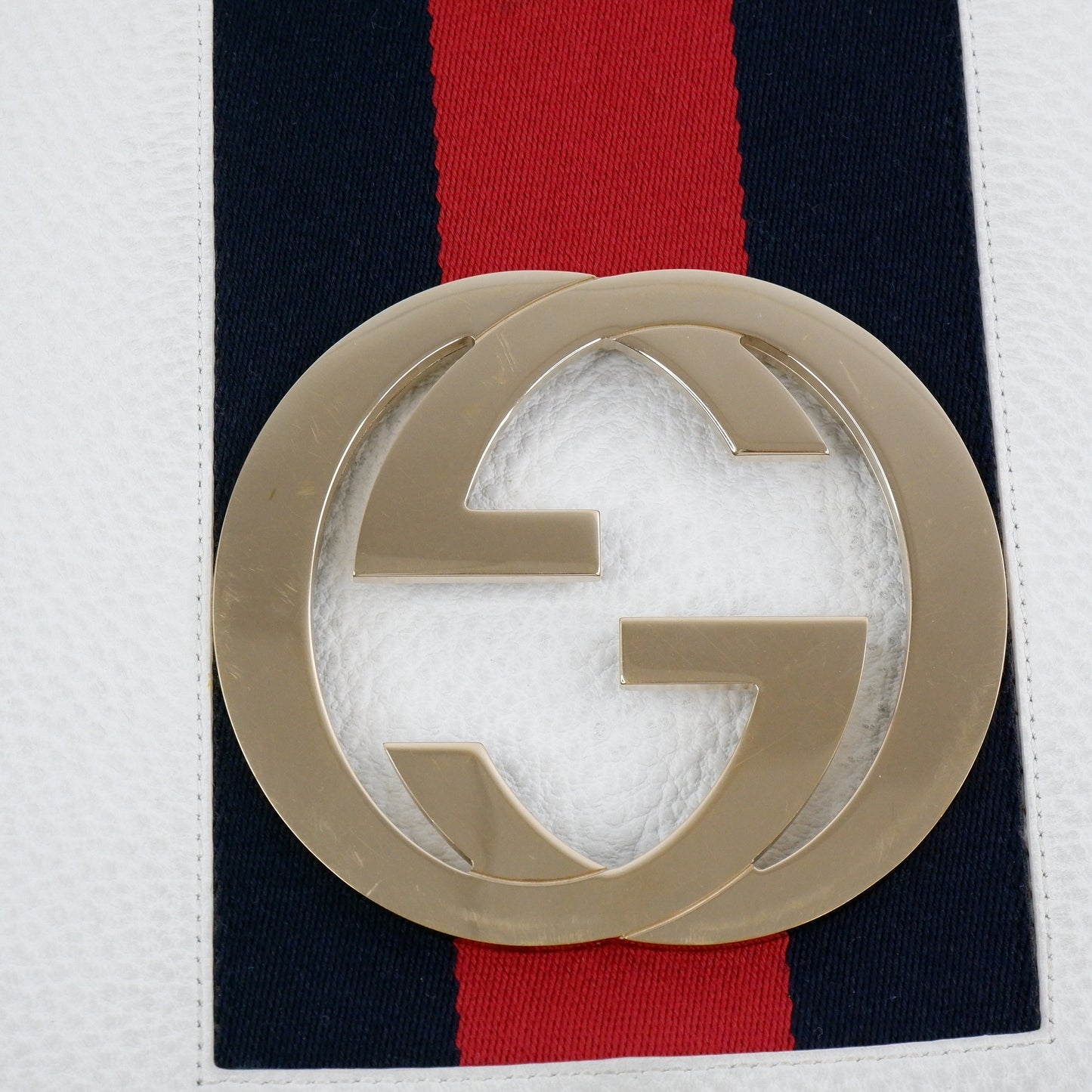 Gucci Shoulder Bag Big Logo White