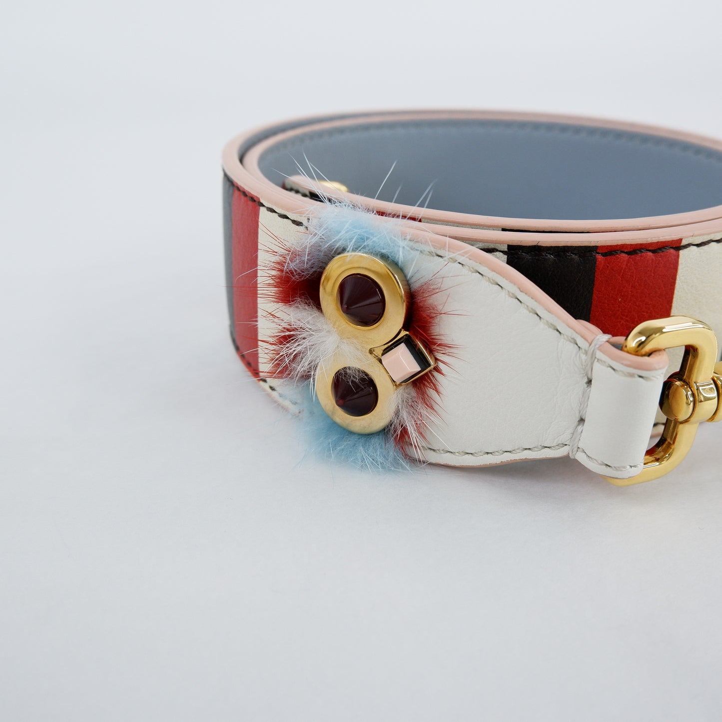 Fendi Strap Monster White Red Black