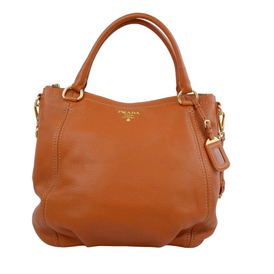 Prada Tote Zip Vit Diano Rame