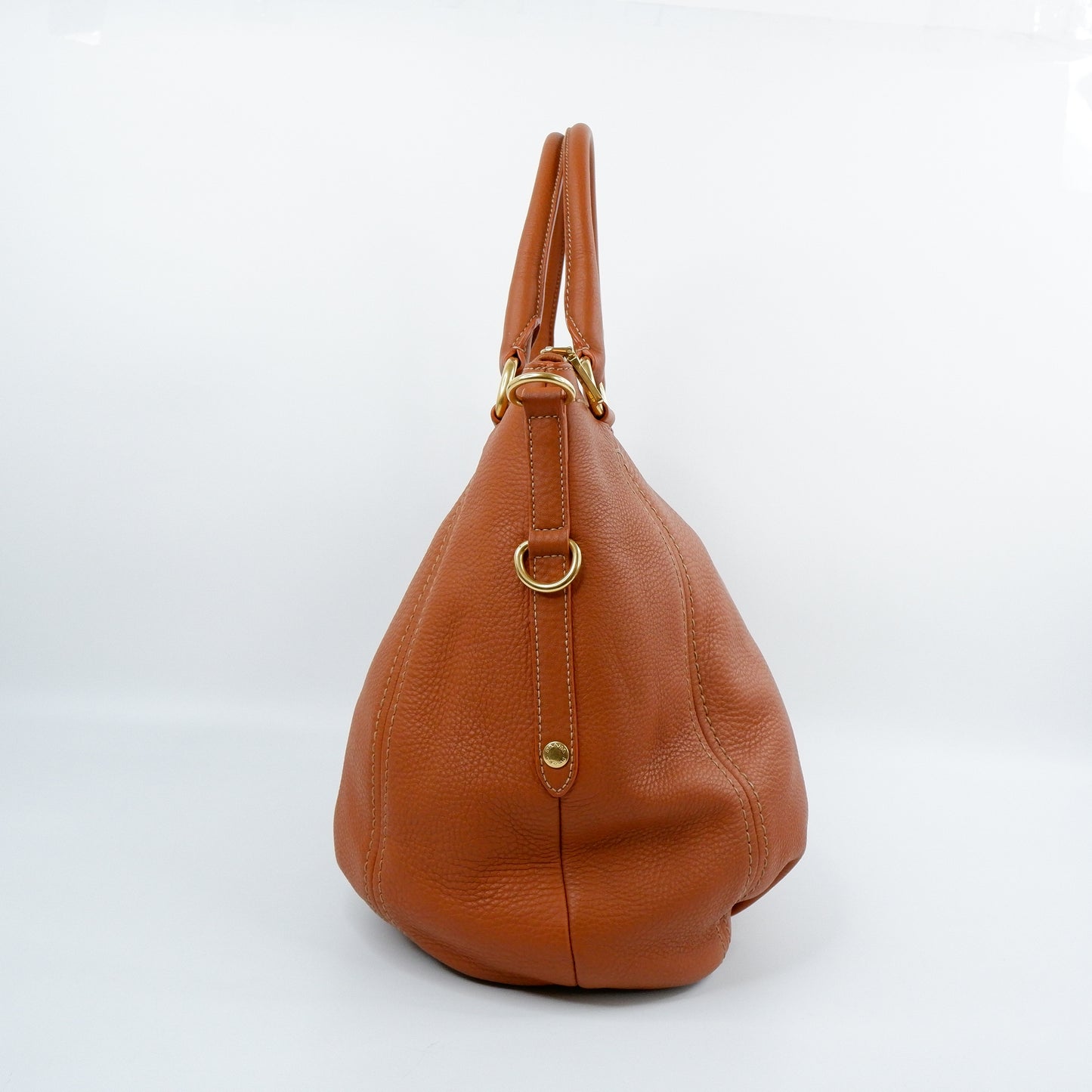 Prada Tote Zip Vit Diano Rame