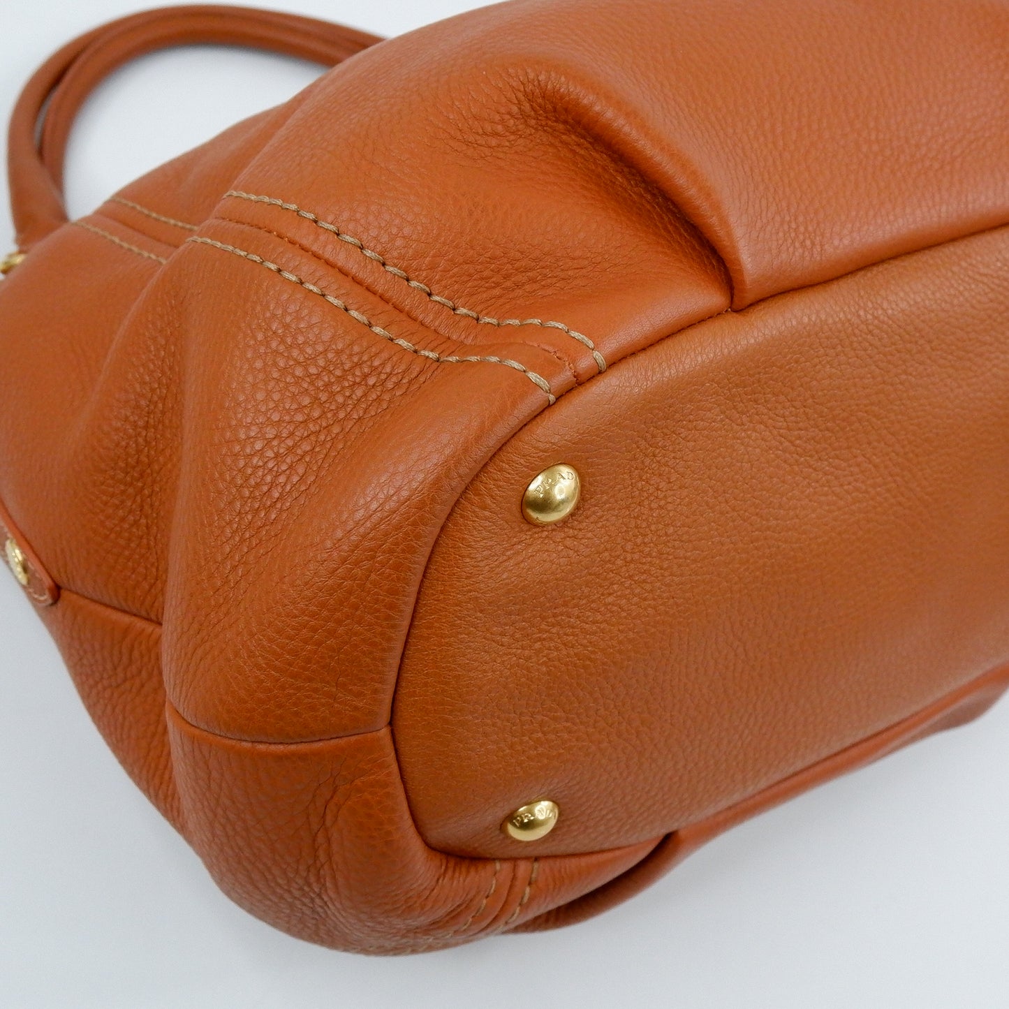 Prada Tote Zip Vit Diano Rame