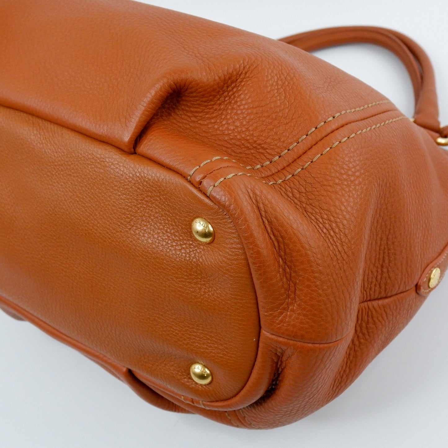 Prada Tote Zip Vit Diano Rame