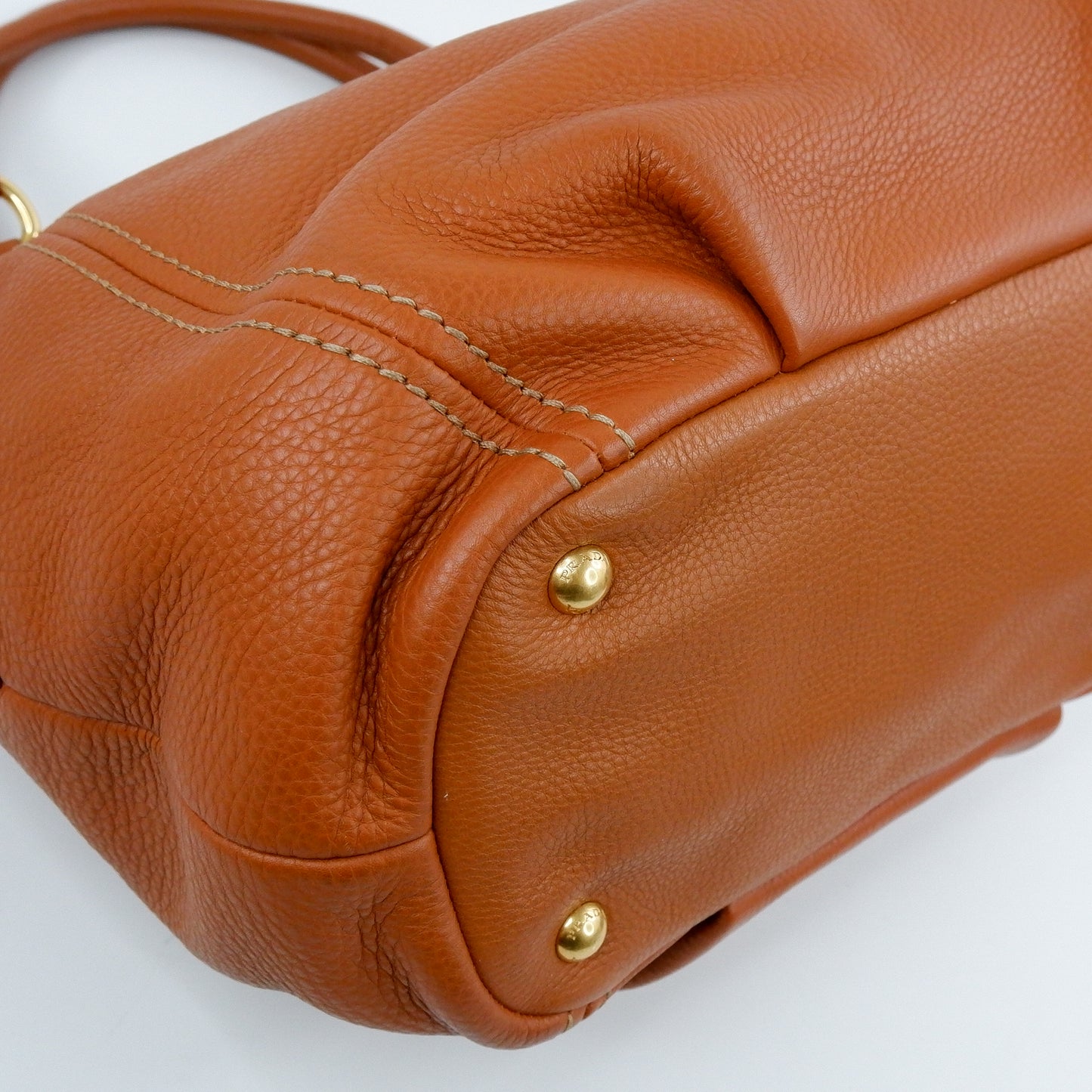 Prada Tote Zip Vit Diano Rame