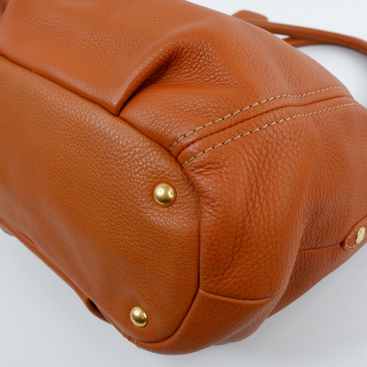 Prada Tote Zip Vit Diano Rame