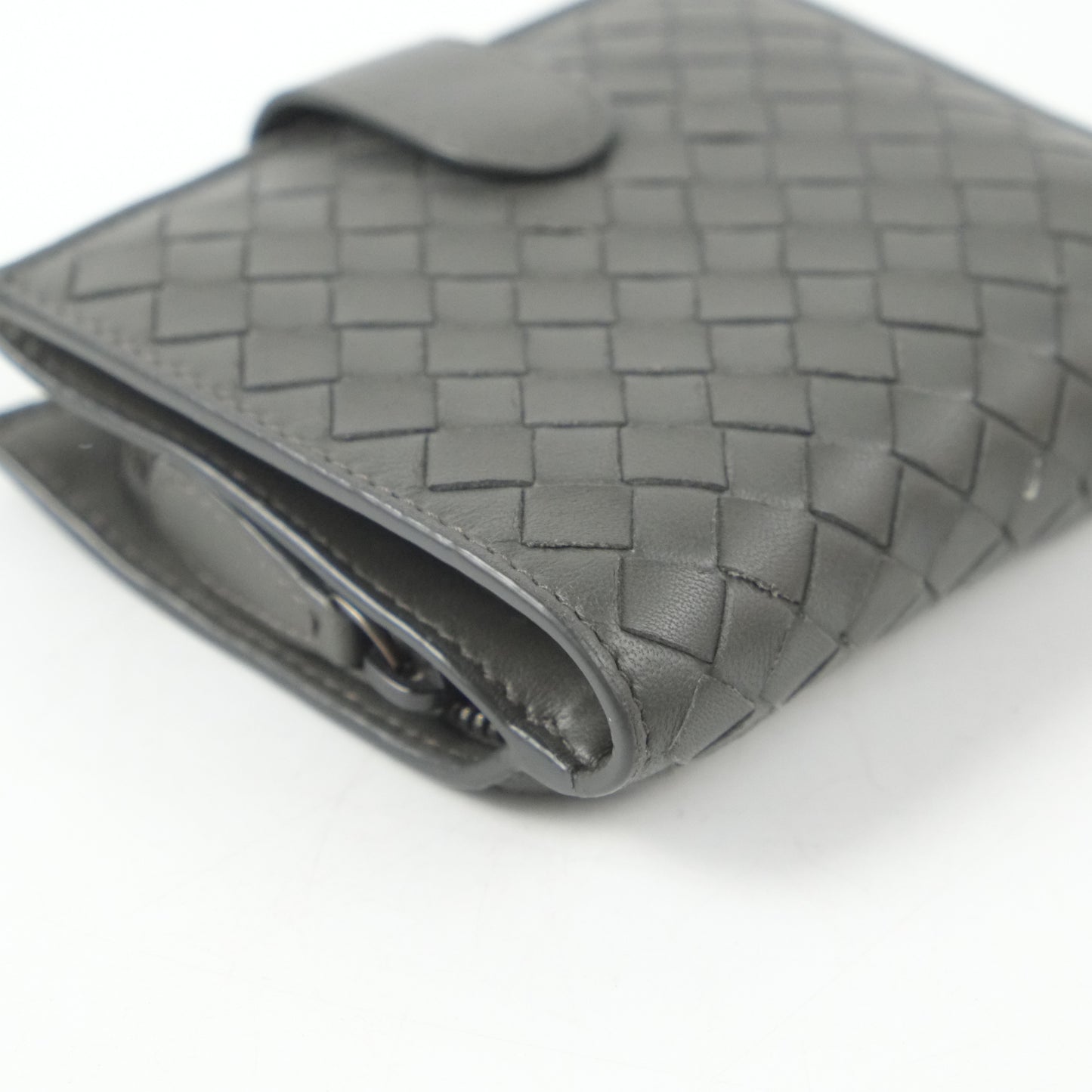 Bottega Short Wallet Grey