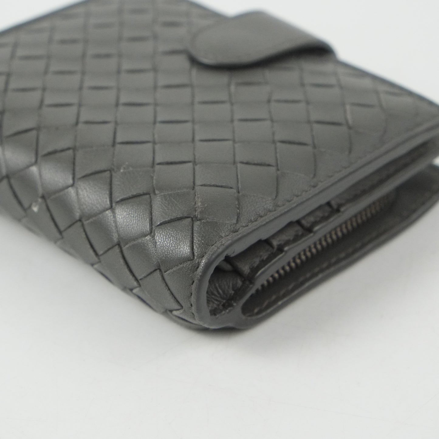 Bottega Short Wallet Grey