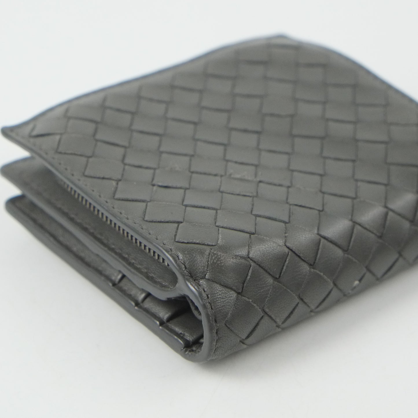 Bottega Short Wallet Grey