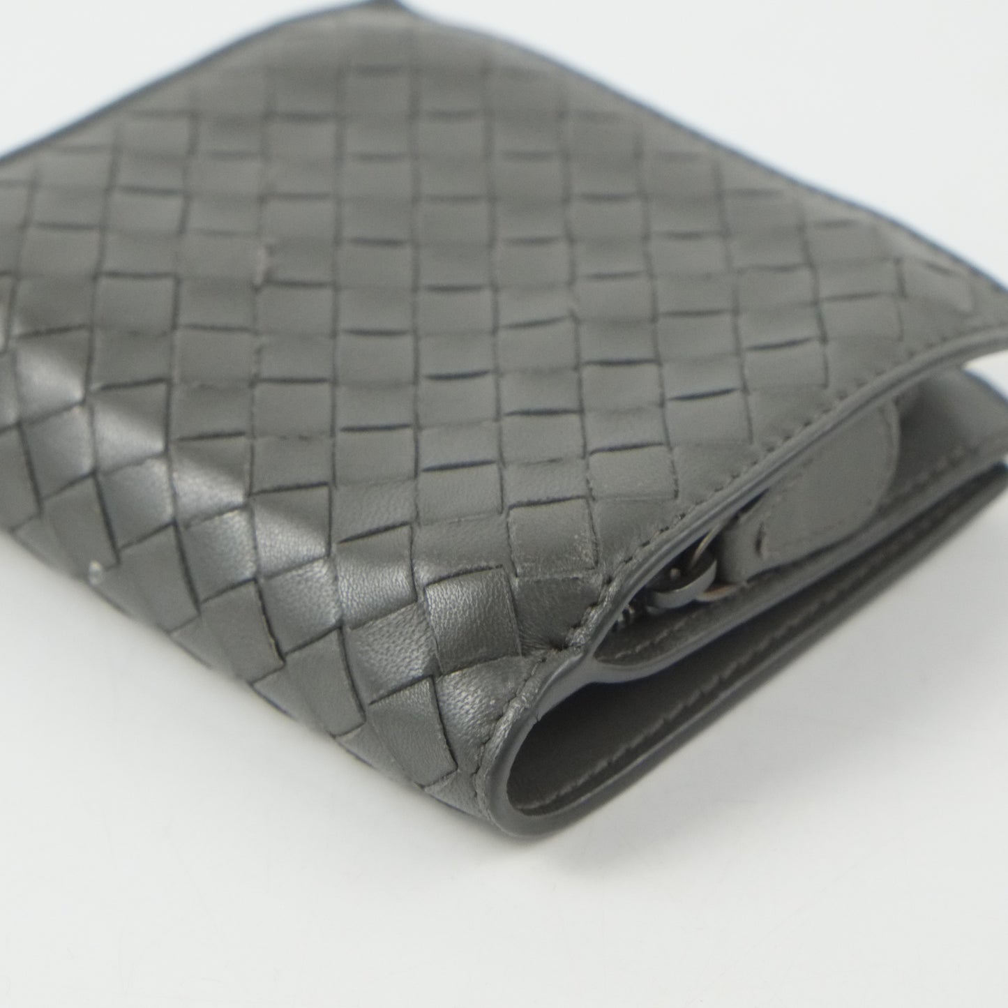Bottega Short Wallet Grey