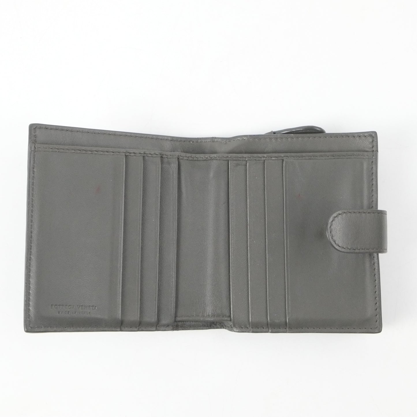Bottega Short Wallet Grey