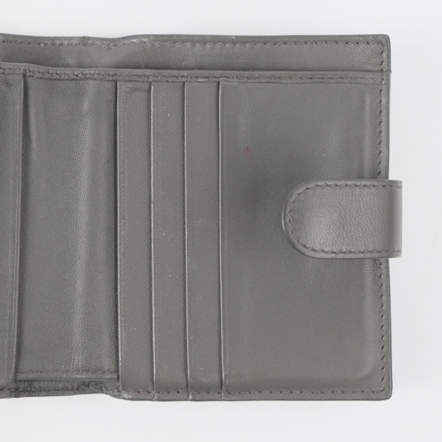Bottega Short Wallet Grey