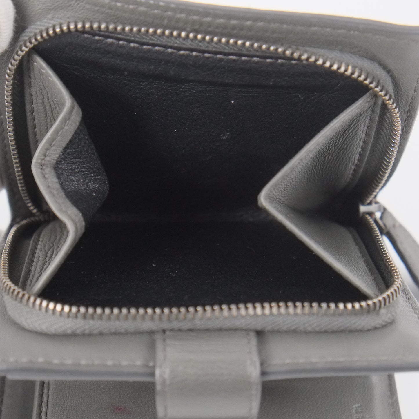 Bottega Short Wallet Grey