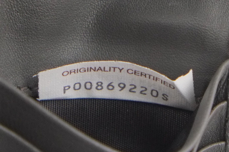 Bottega Short Wallet Grey