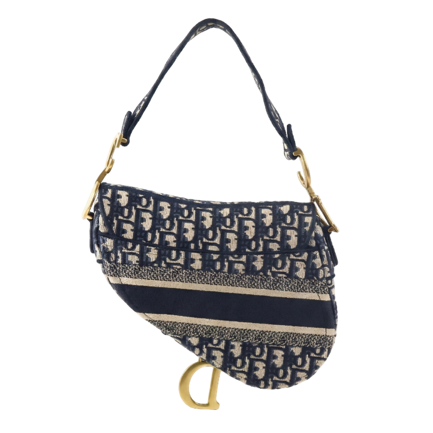 Christian Dior Saddle Medium Oblique Navy