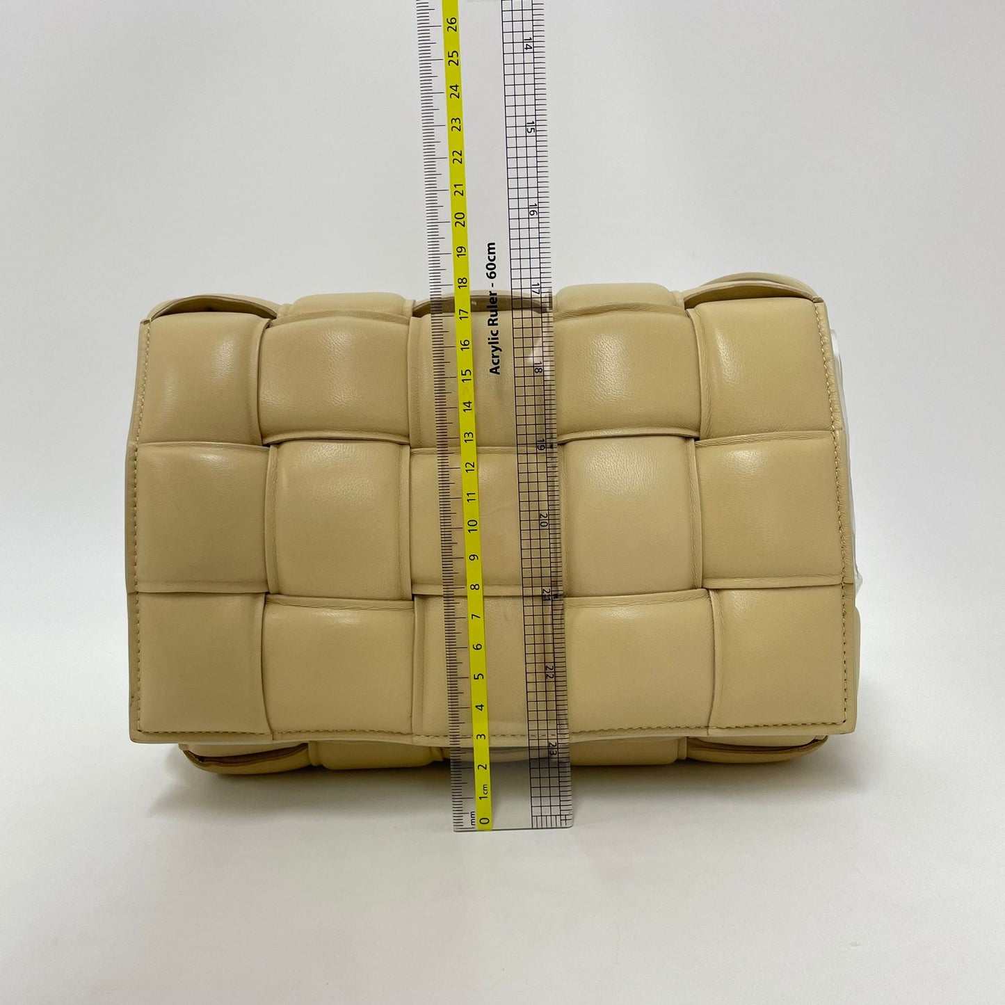 Bottega Veneta Cassette Padded Shoulder Bag Beige