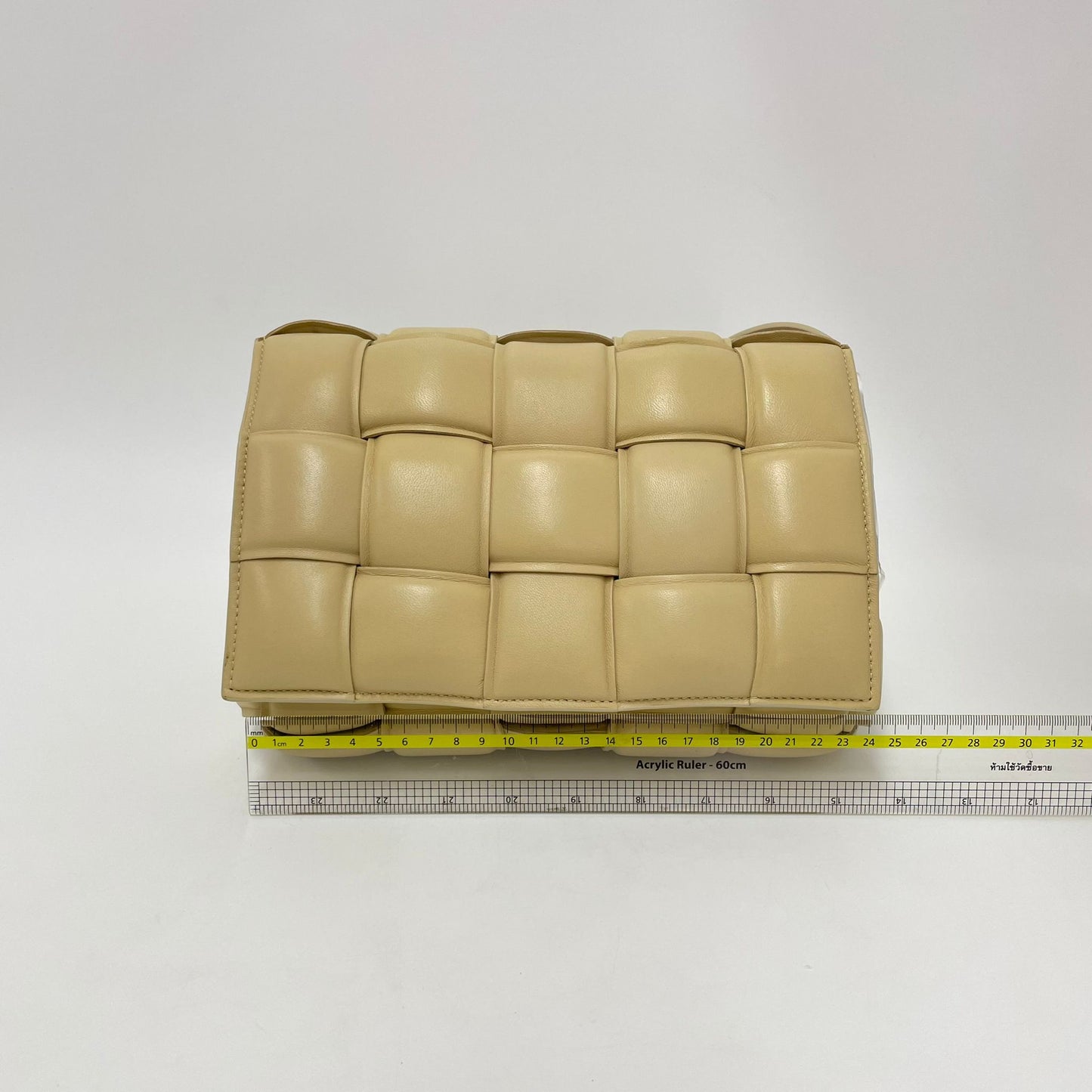 Bottega Veneta Cassette Padded Shoulder Bag Beige