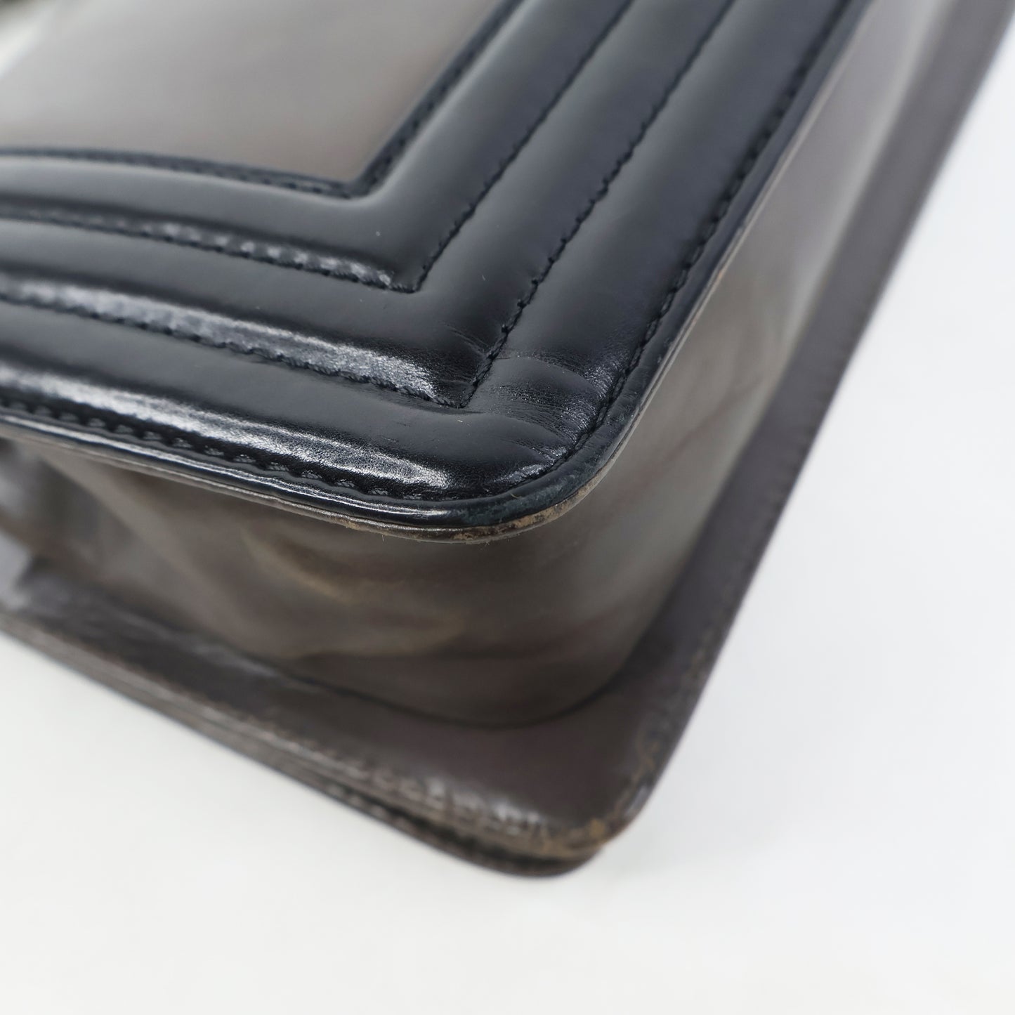 Chanel Boy 8" Brown Black