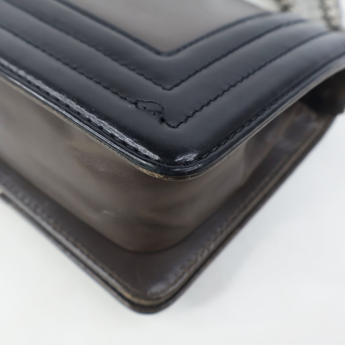 Chanel Boy 8" Brown Black