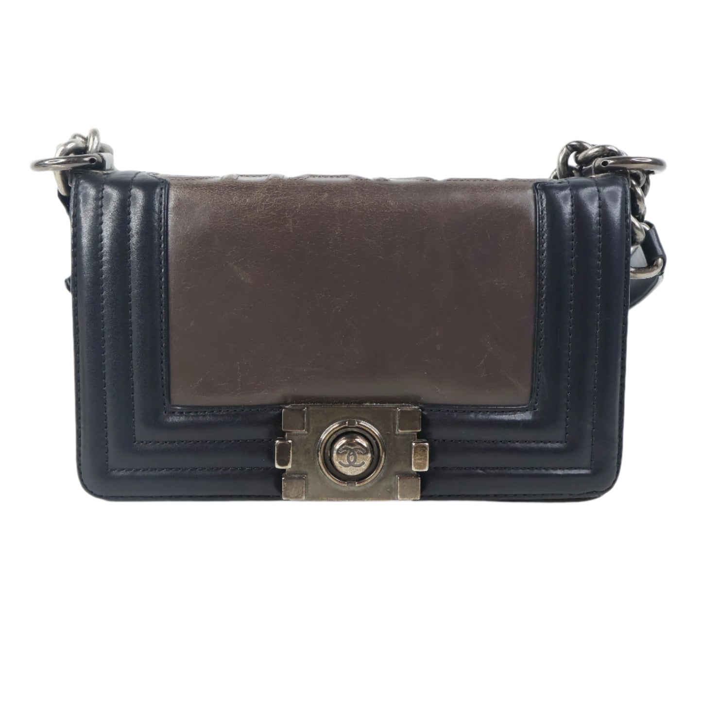 Chanel Boy 8" Brown Black