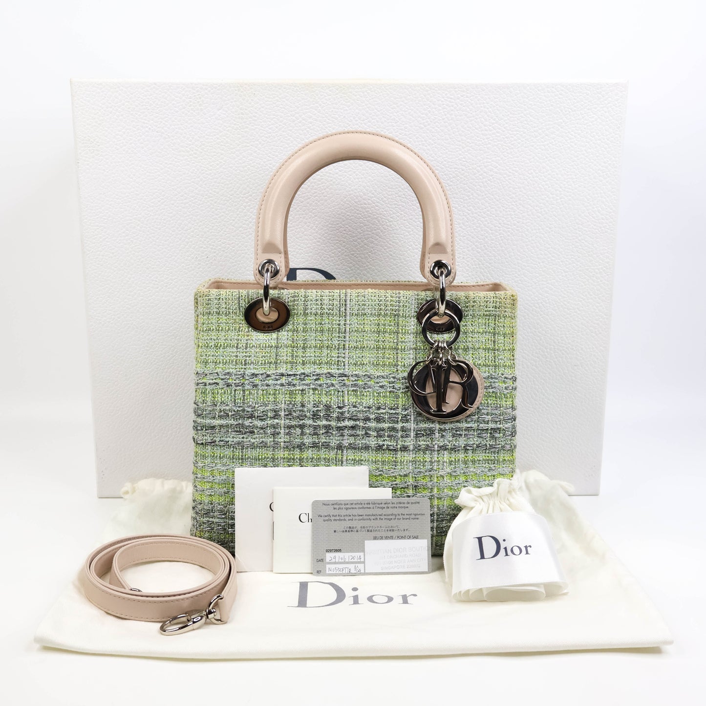 Cristian Dior Lady Medium Tweed Green