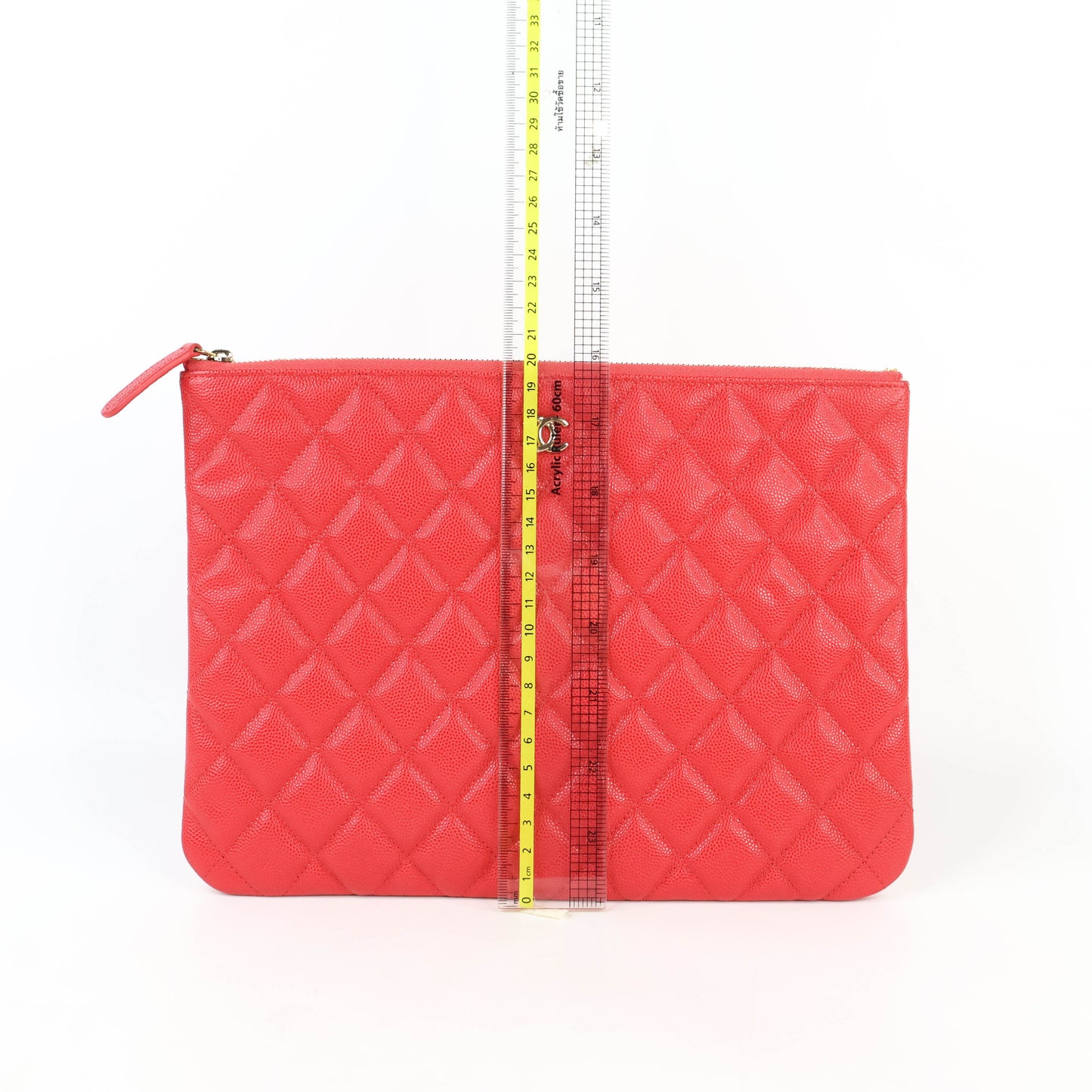 Chanel Classic Medium Clutch Red Lamb GHW