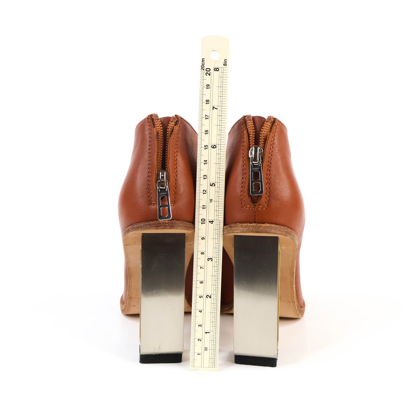 Hermes Ankle Boots Leather Gold 38