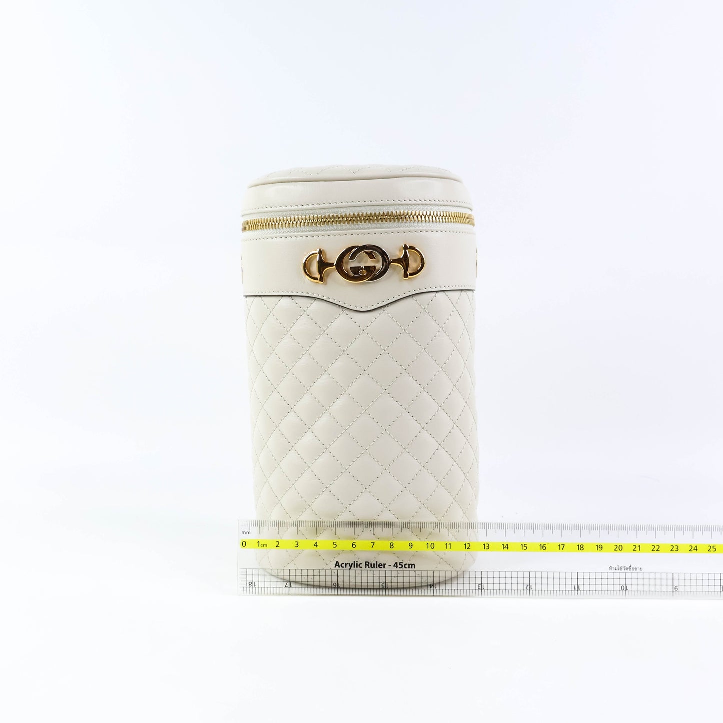 Gucci Trapuntata Zumi Crossbody Belt Bag White