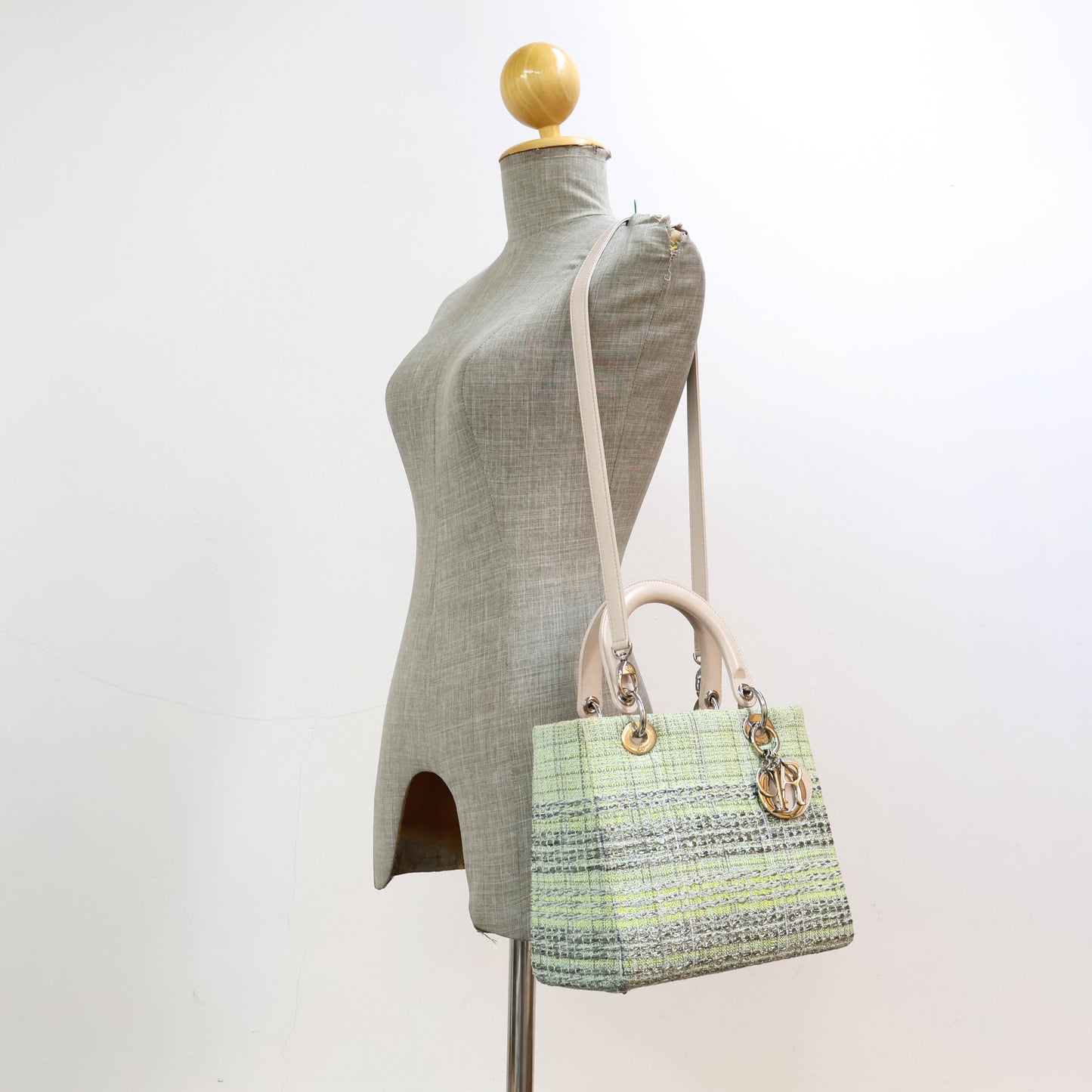 Cristian Dior Lady Medium Tweed Green