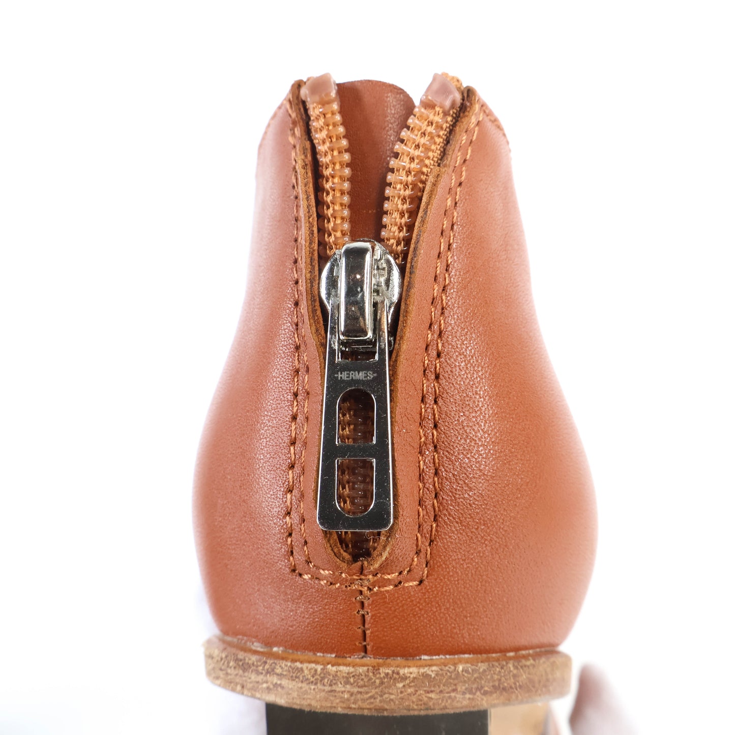 Hermes Ankle Boots Leather Gold 38