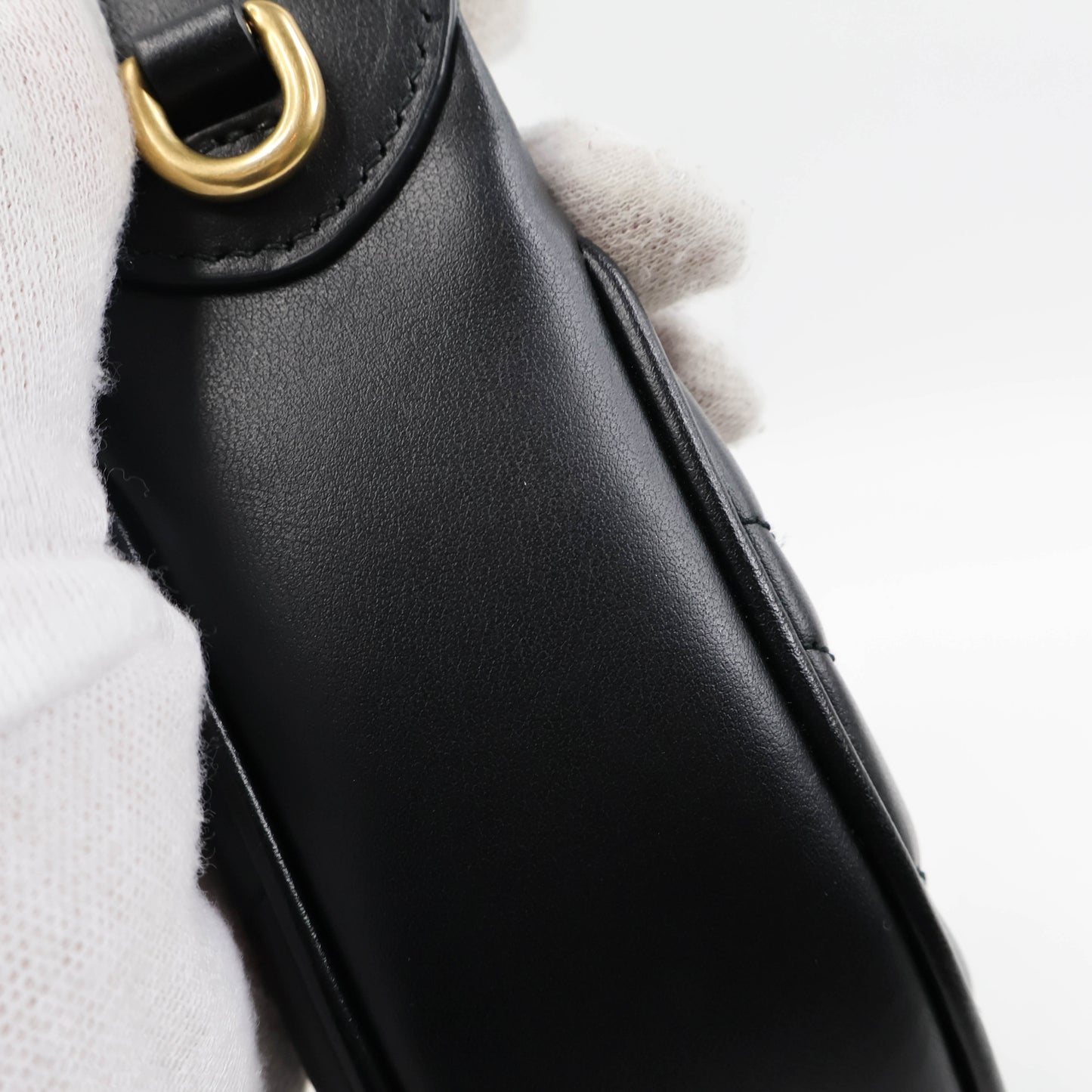 Gucci Marmont Half Moon Mini Black