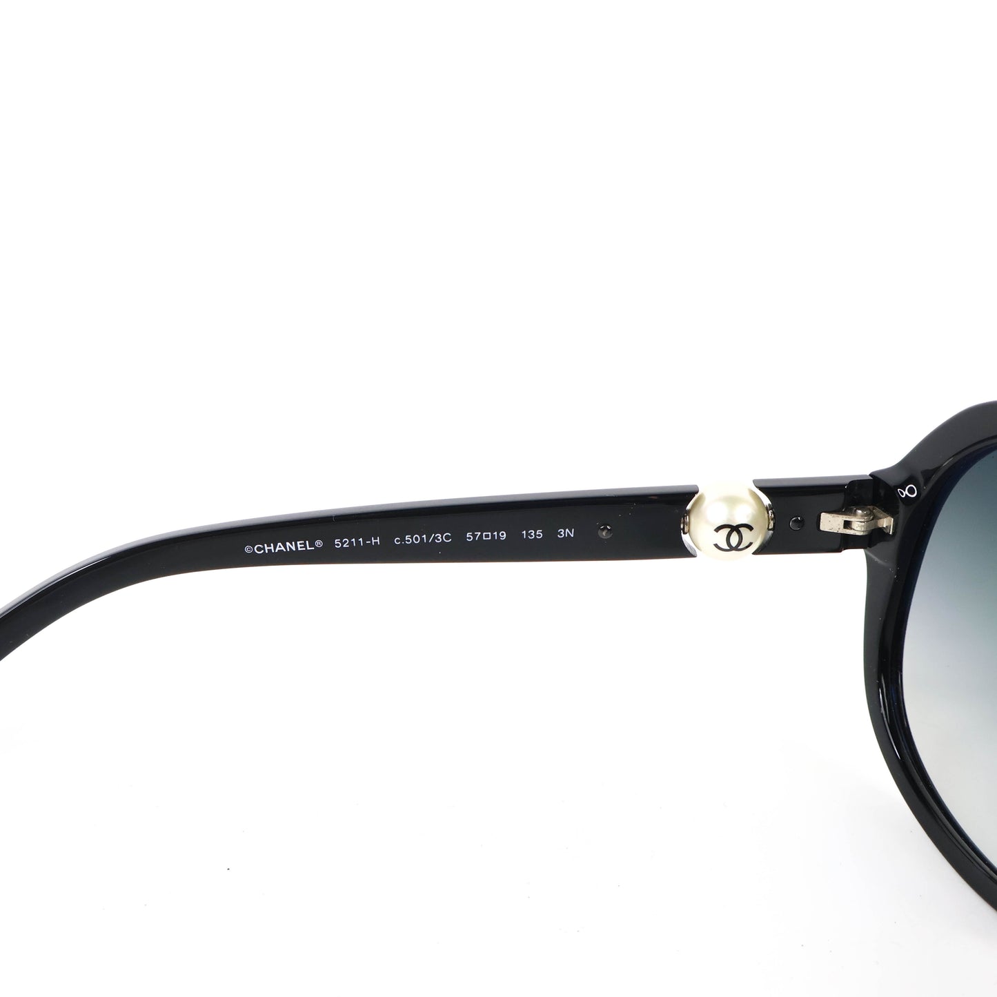 Chanel Sunglasses Black With Pearl