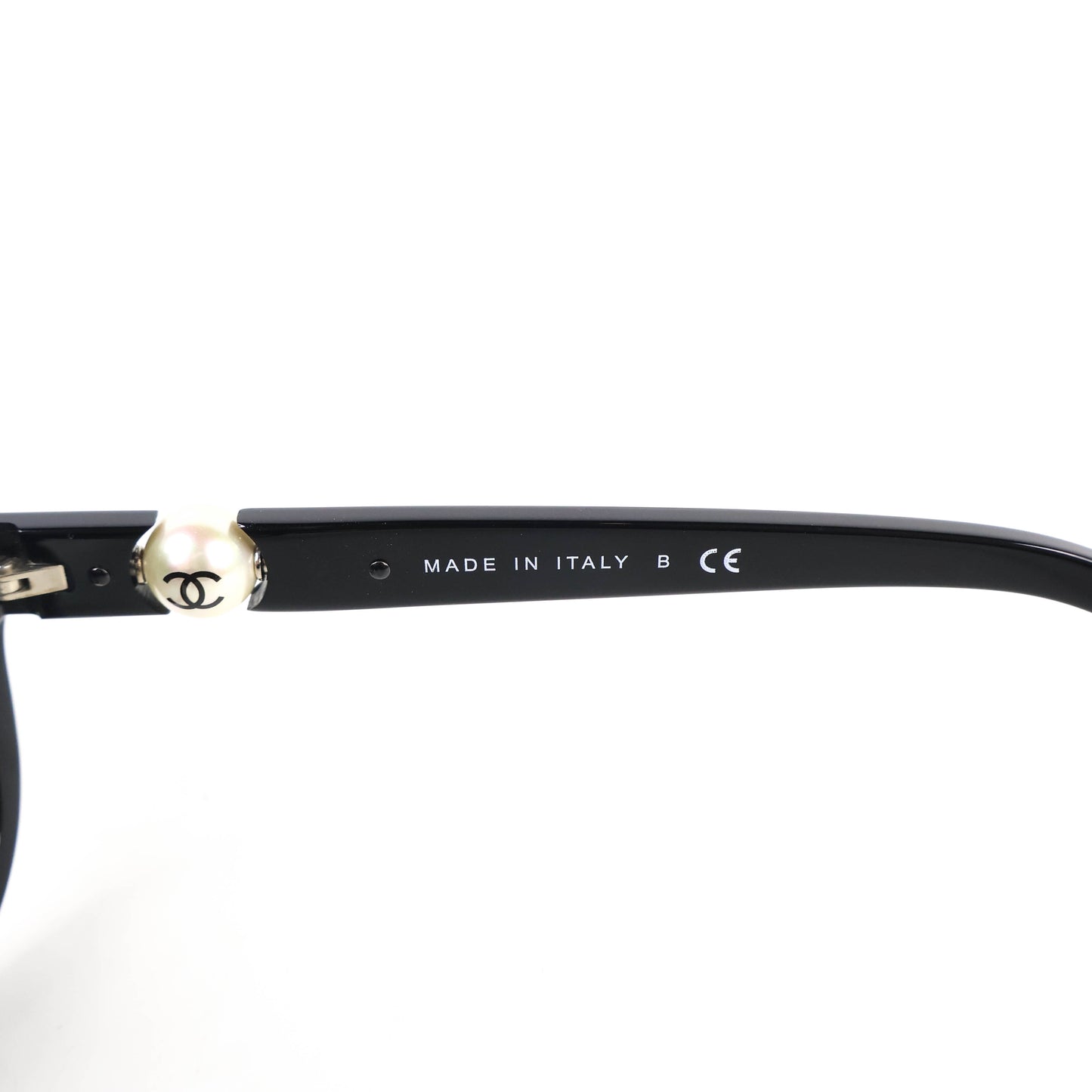 Chanel Sunglasses Black With Pearl