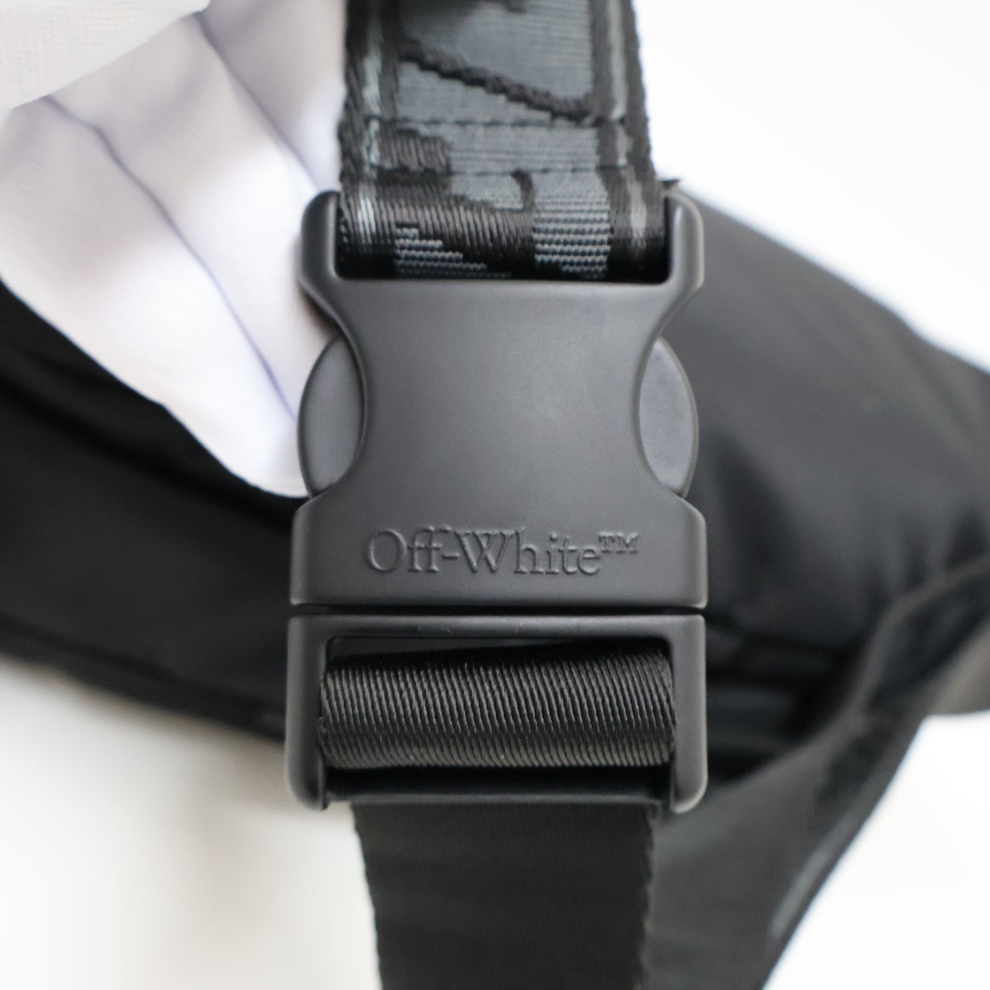 Off White Belt Bag Nylon Black