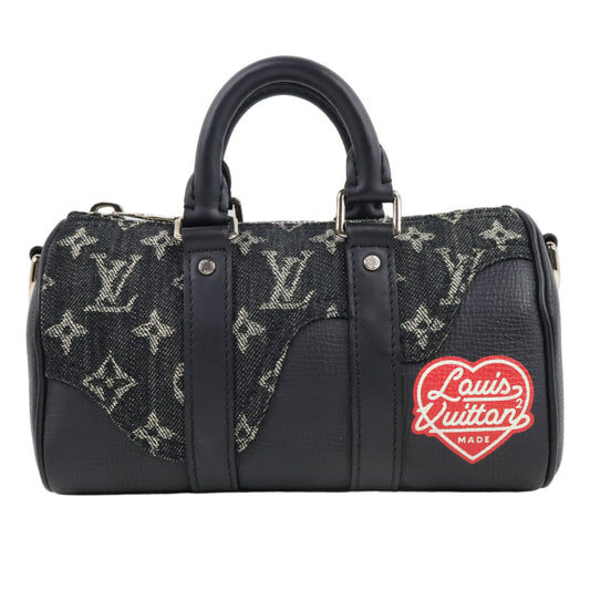 Louis Vuitton x Nigo Keepall XS Denim Monogram Black