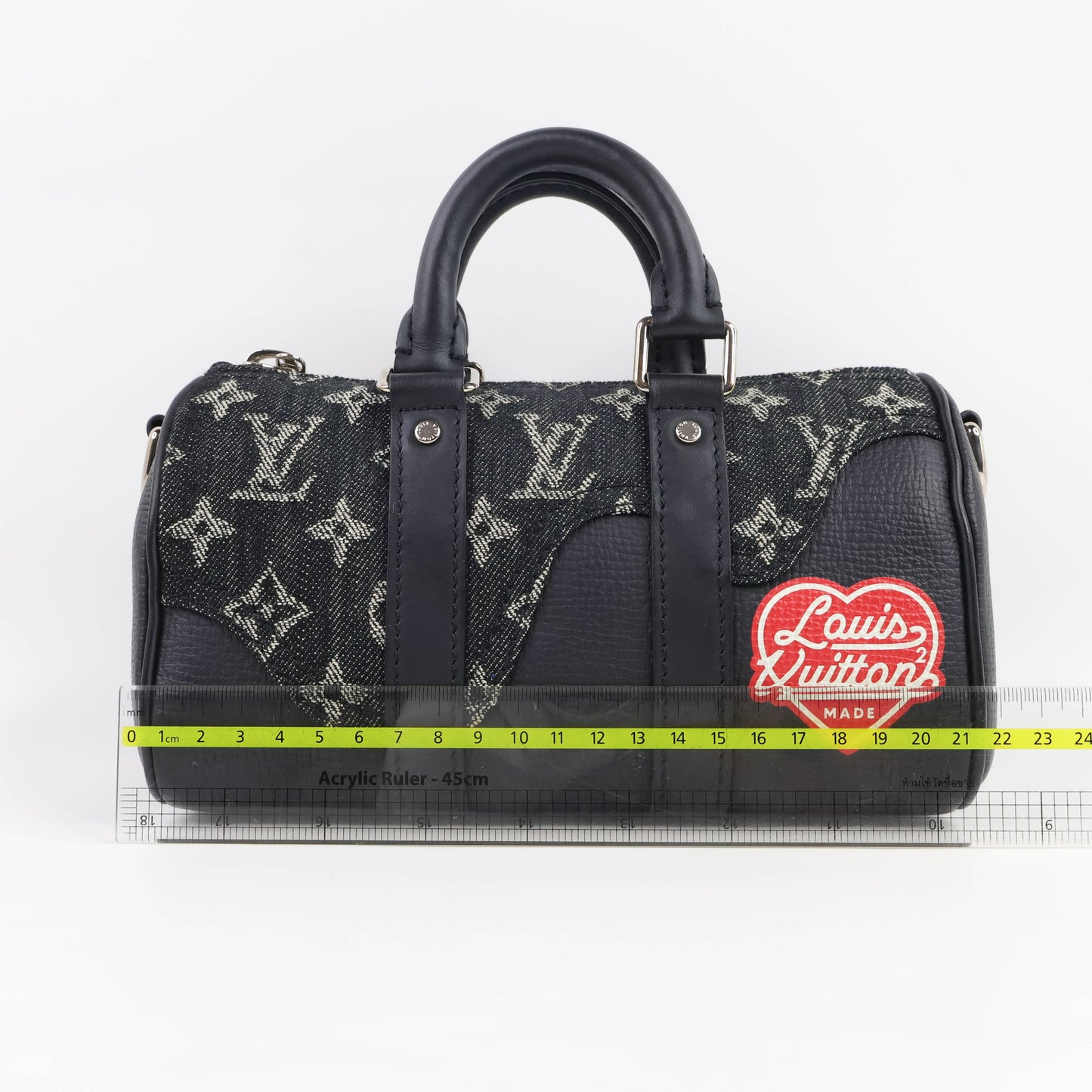 Louis Vuitton x Nigo Keepall XS Denim Monogram Black