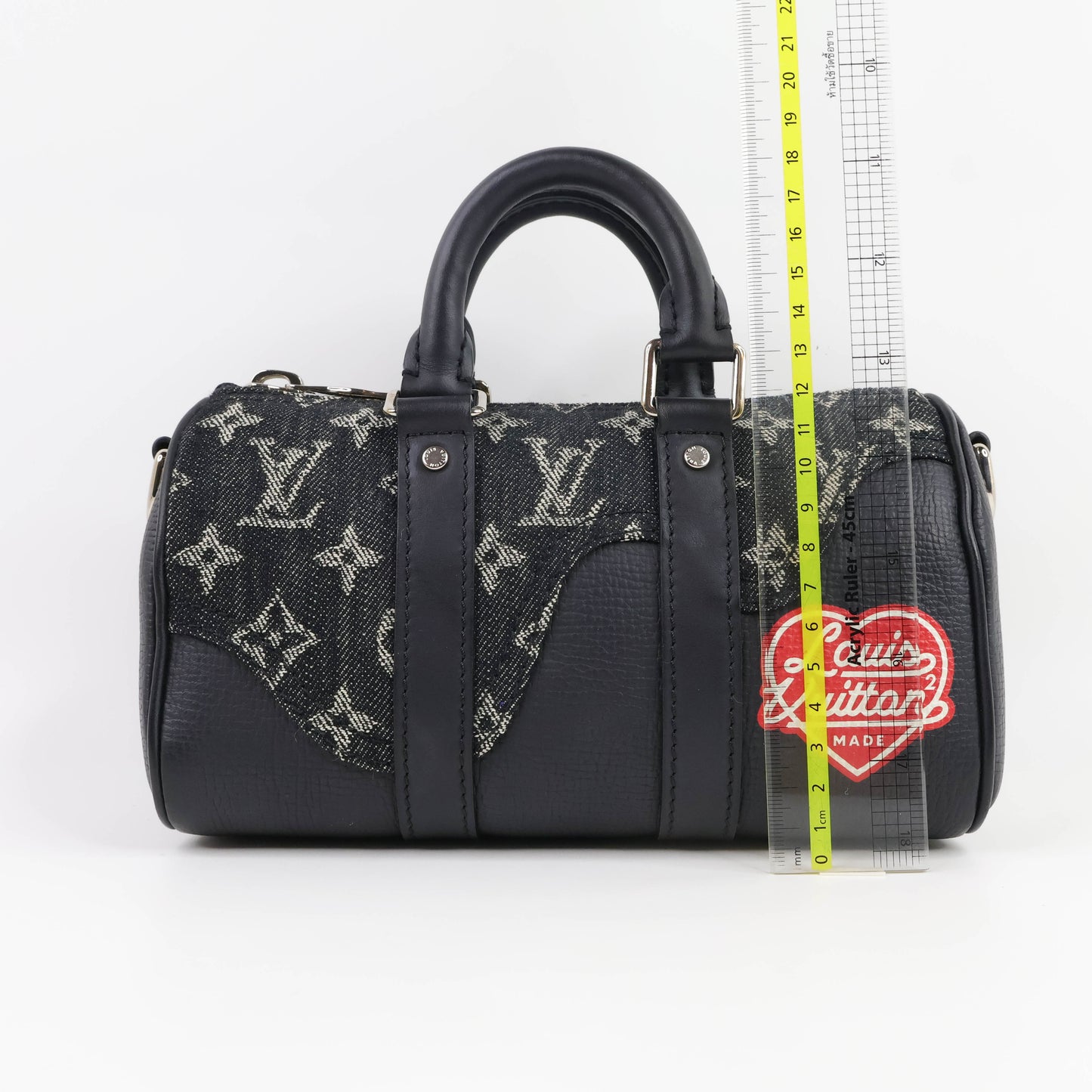 Louis Vuitton x Nigo Keepall XS Denim Monogram Black