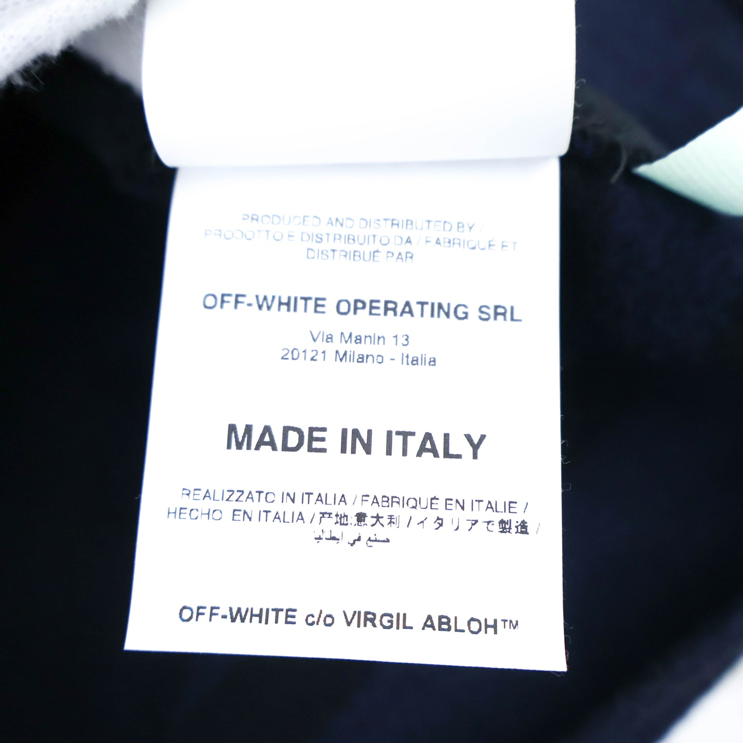 OFF-WHITE Stencil Flannel Shirt Black/Blue