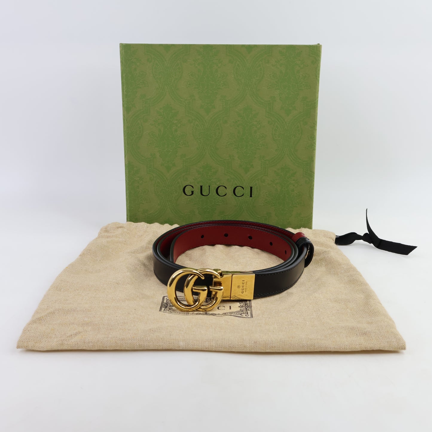 Gucci Belt Reversible GG Gold