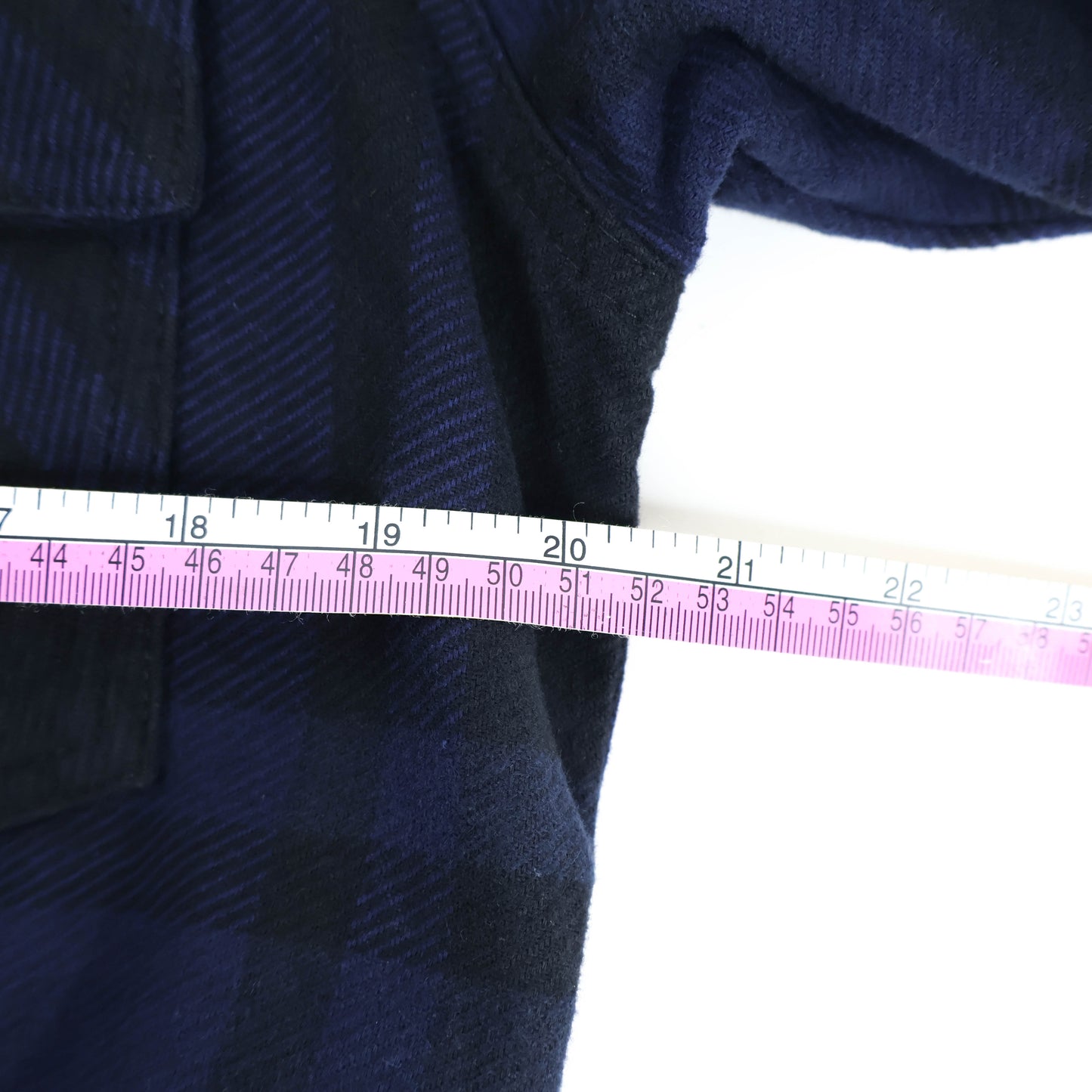 OFF-WHITE Stencil Flannel Shirt Black/Blue