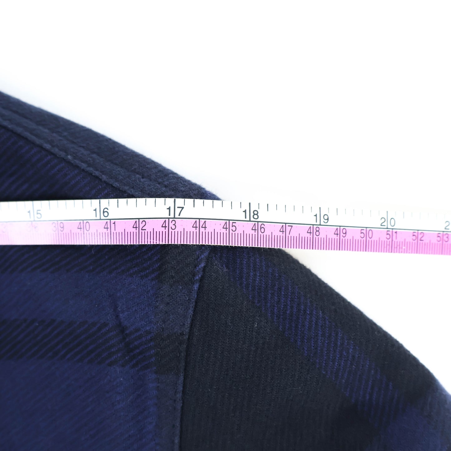 OFF-WHITE Stencil Flannel Shirt Black/Blue