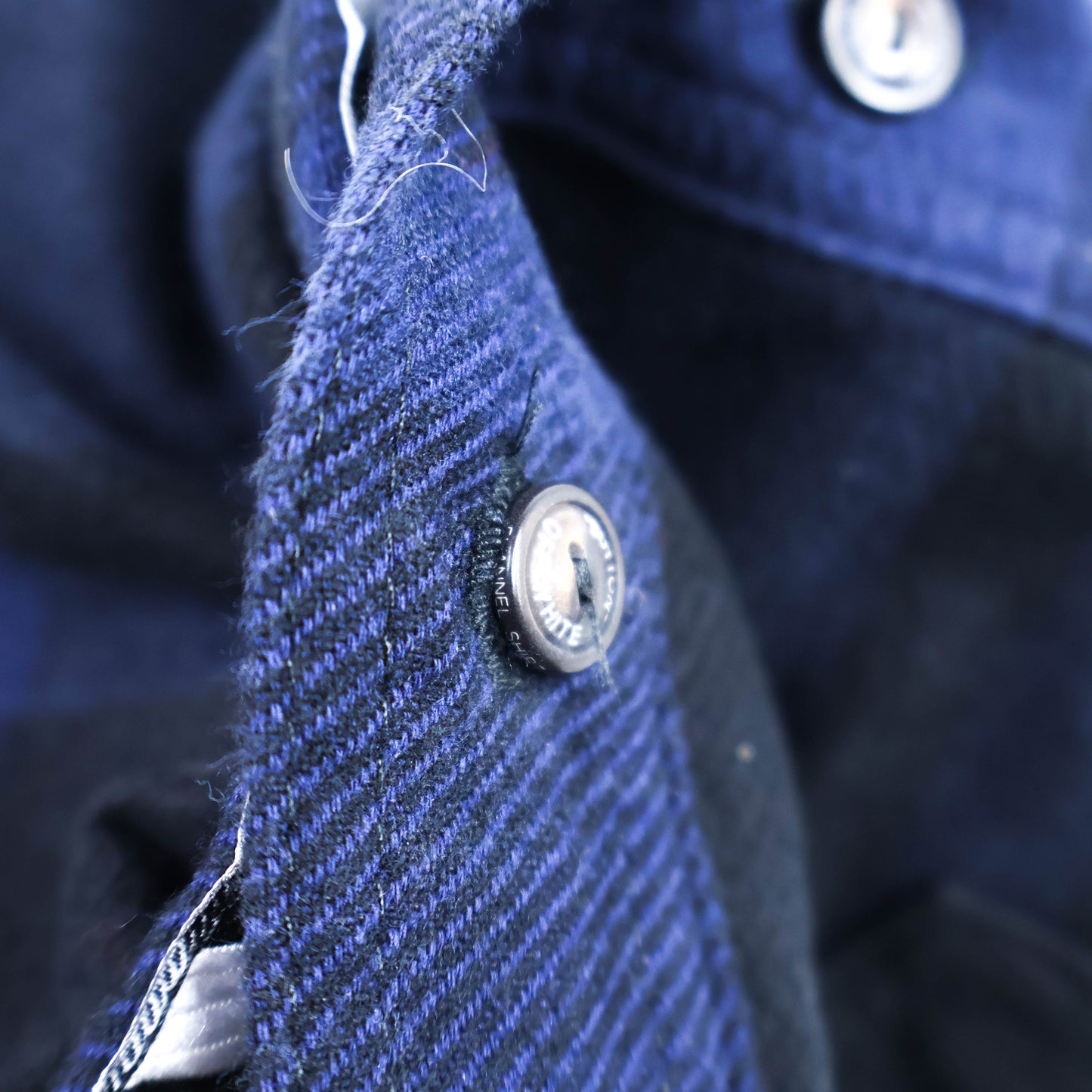 OFF-WHITE Stencil Flannel Shirt Black/Blue