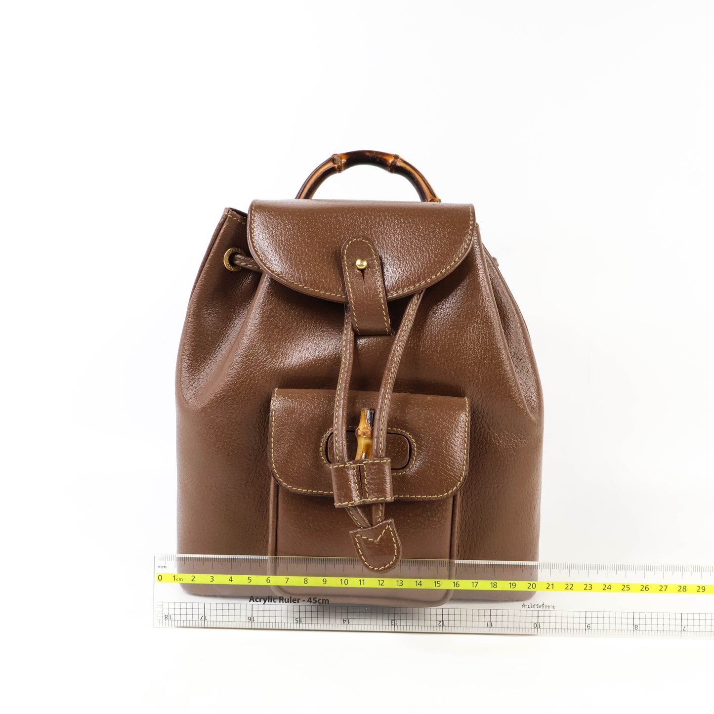 Gucci Backpack Brown Bamboo Vintage Handle