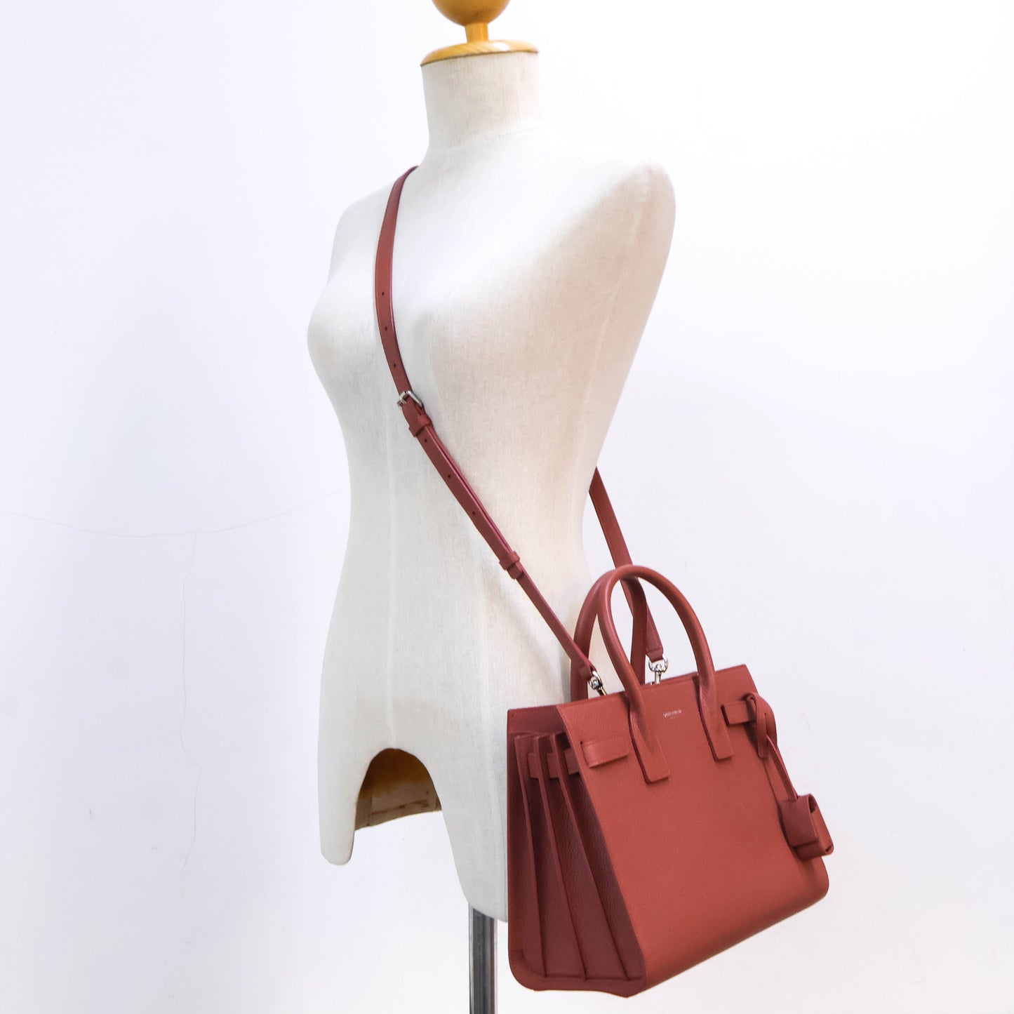 Saint Laurent Sac De Jour Baby Terracotta