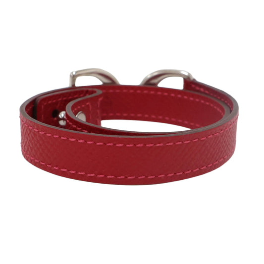 Hermes Bracelet Epsom Rouge Cassaque