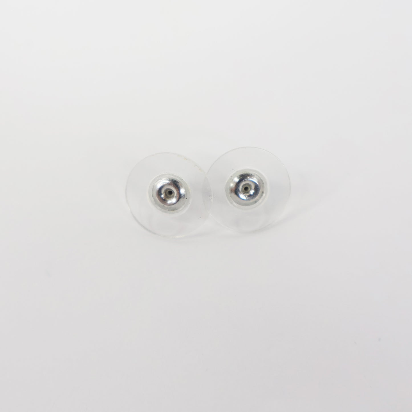 Chanel Earrings Drop CC Crystal Silver