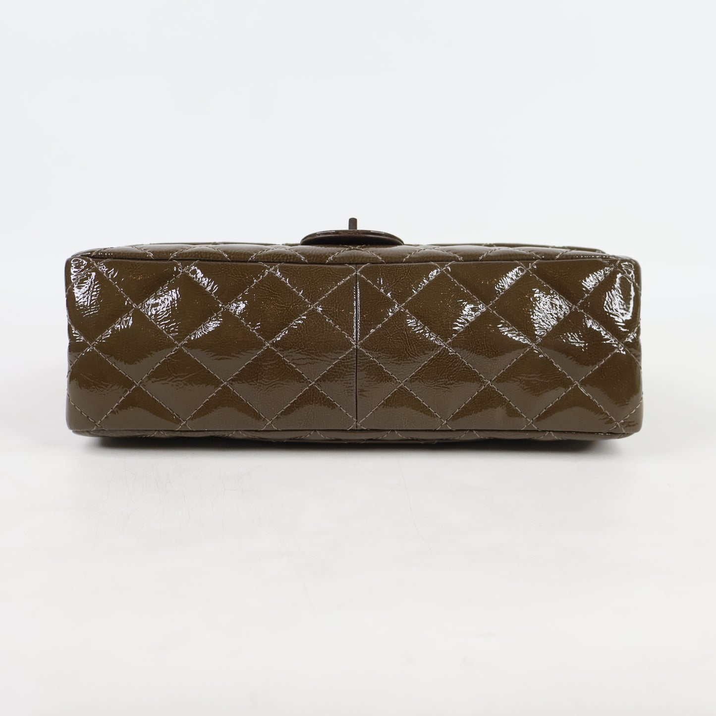 Chanel Reissue 226 Olive Brown Patent SHW