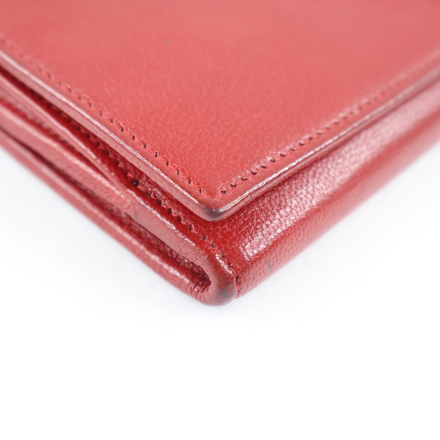 Saint Laurent Long Wallet Red