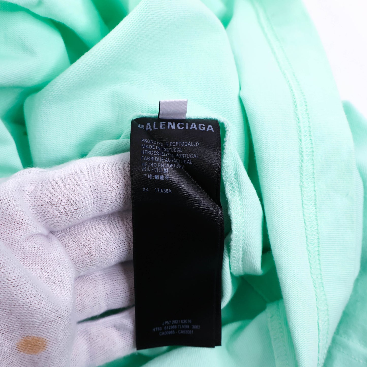 Balenciaga T-Shirt Logo Mint Green