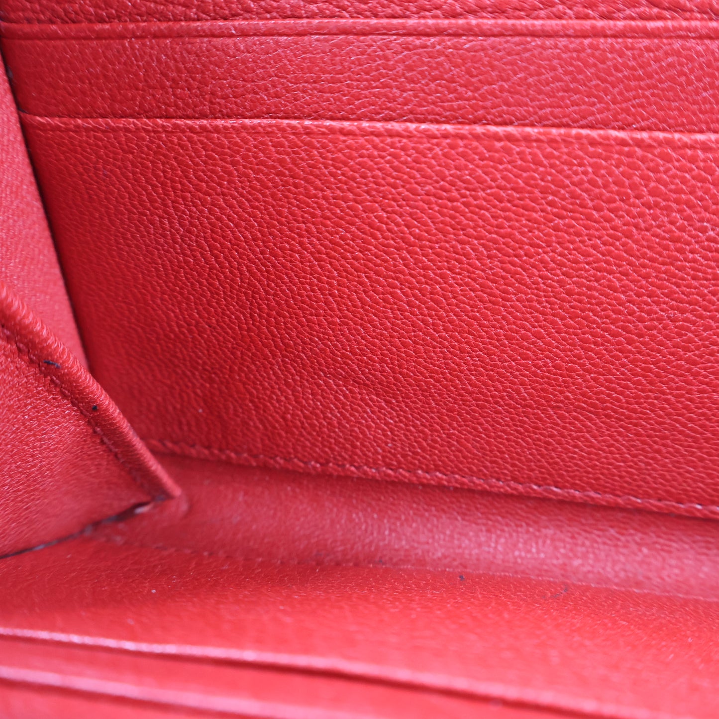 Saint Laurent Long Wallet Red