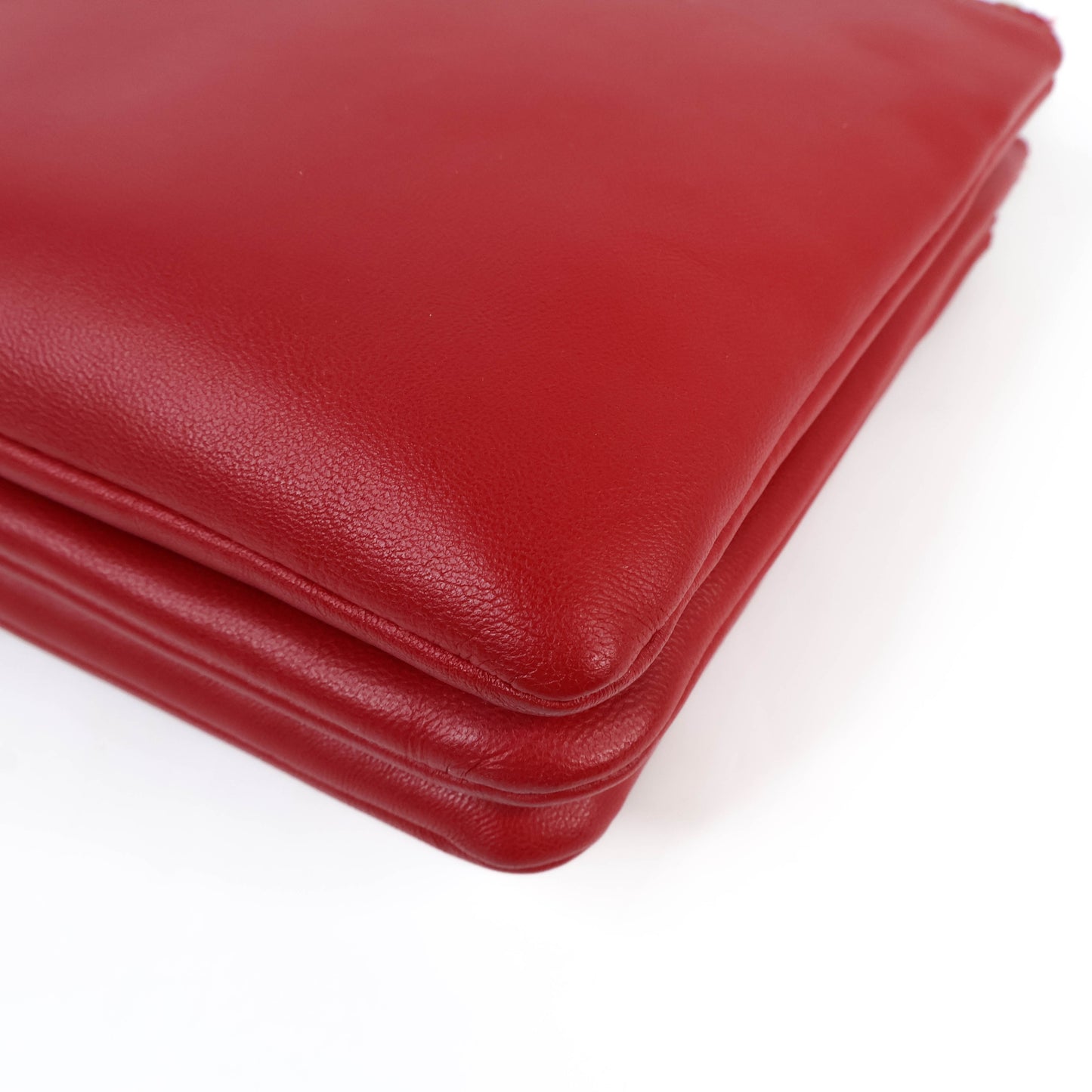 Celine Trio Crossbody Bag Red Leather